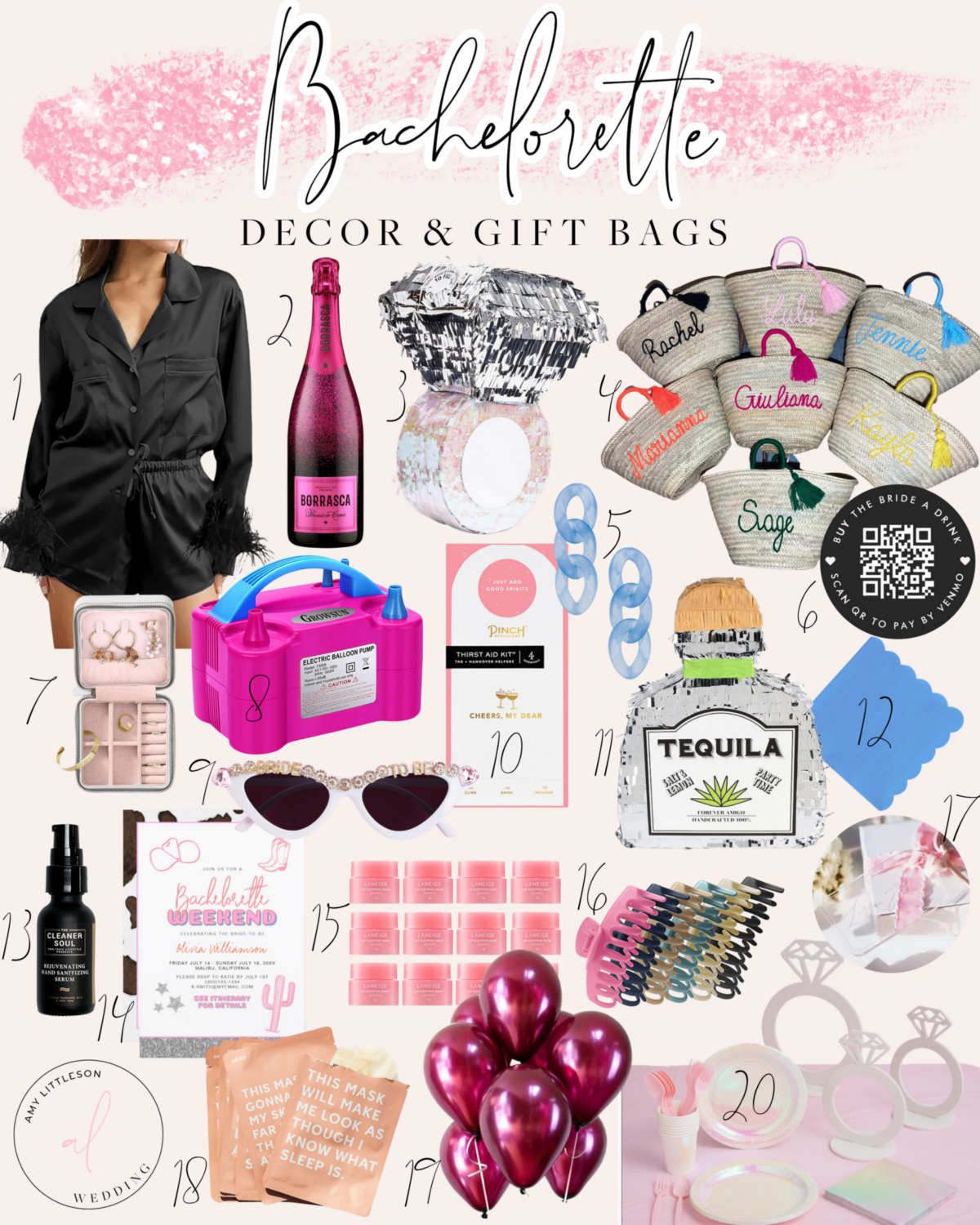 Top 10 Places To Shop For Bachelorette Party Decor Gift Bags Amy Littleson