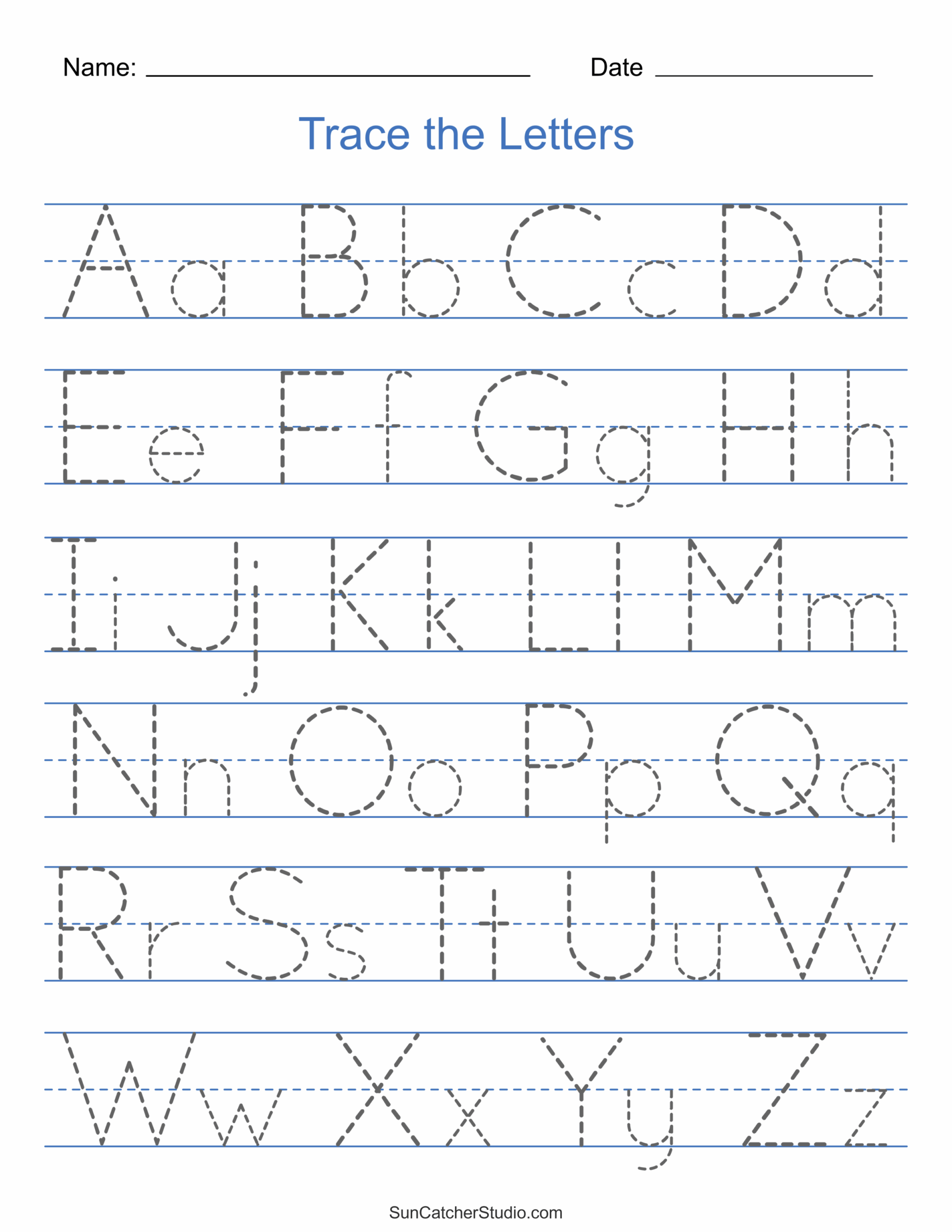 Tracing Alphabet Letters Printable Handwriting Worksheets DIY Worksheets Library Tracing Alphabet Letters Printable Handwriting Worksheets DIY Worksheets Library