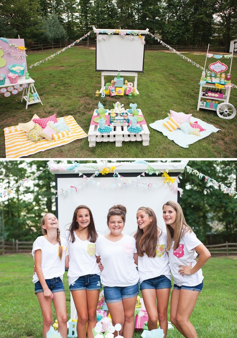 Trendy Outdoor Movie Night Teen Birthday Party Hostess With The Mostess Trendy Outdoor Movie Night Teen Birthday Party Hostess With The Mostess
