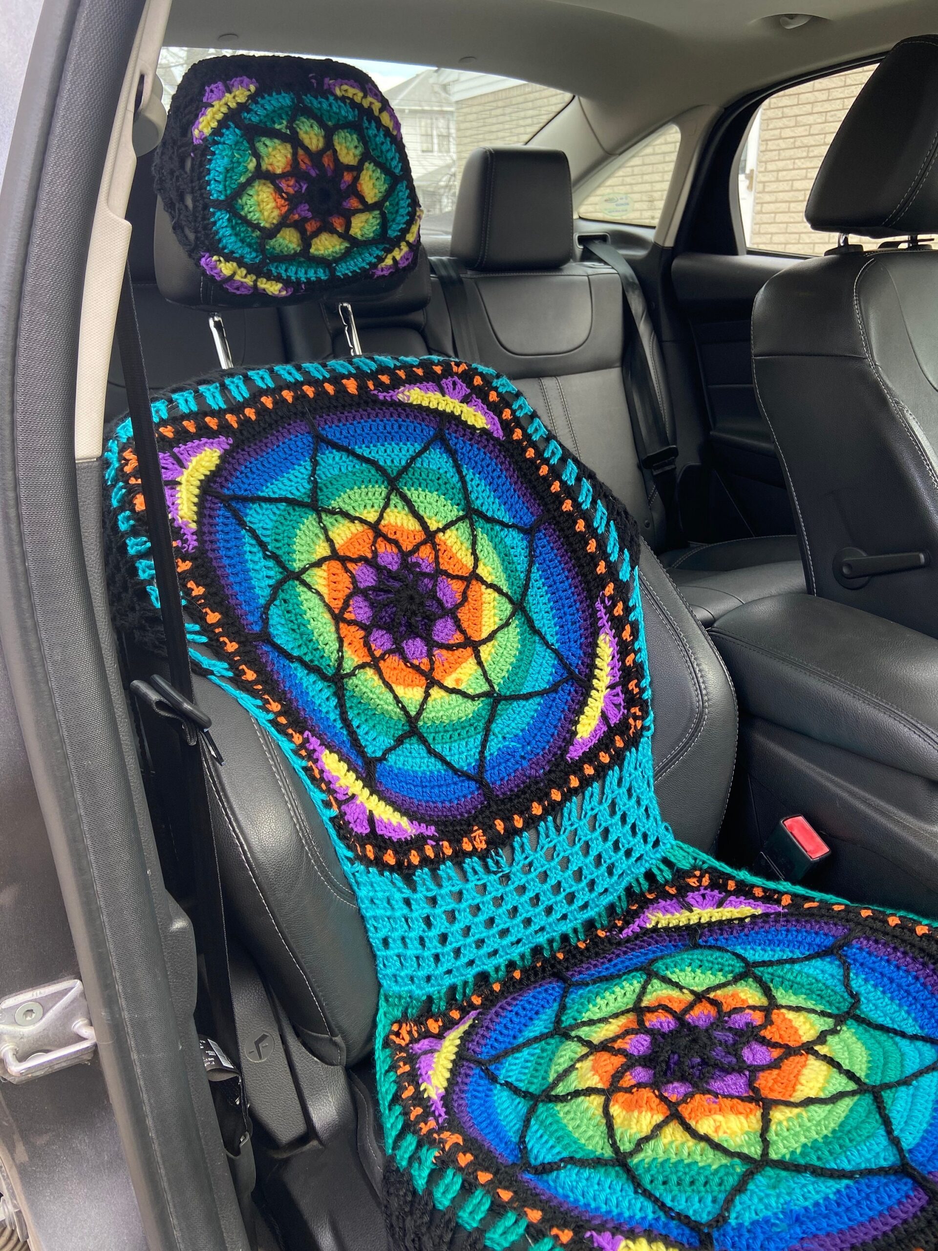 Vibrant Crochet Seat Covers PDF PATTERN Etsy