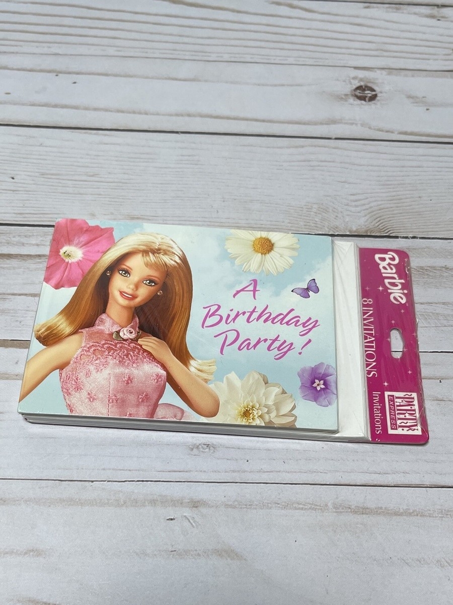 Vintage Barbie A Birthday Party Invitations 8 Sealed Package 1998 Mattel EBay Vintage Barbie A Birthday Party Invitations 8 Sealed Package 1998 Mattel EBay
