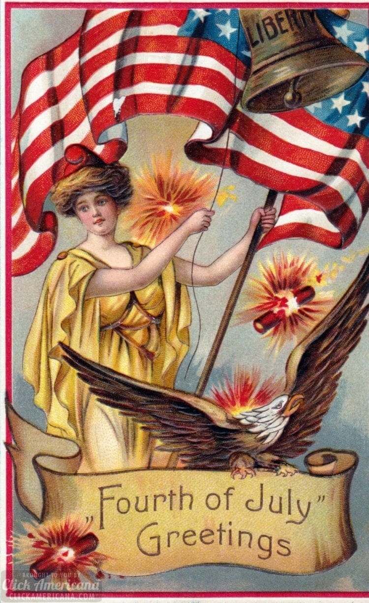 Vintage Postcards For The 4th Of July To See Share Click Americana Vintage Postcards For The 4th Of July To See Share Click Americana