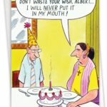 Waste Your Wish Funny Birthday Card For Men