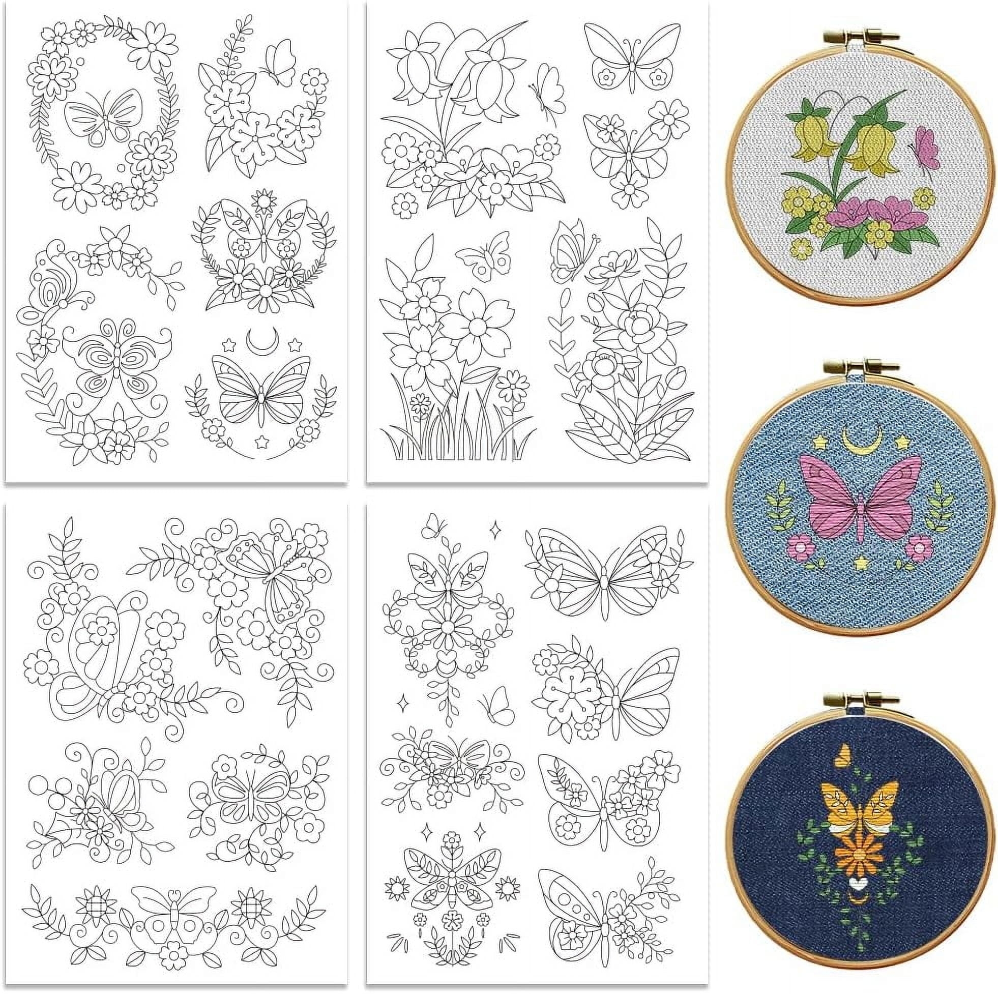 Water Soluble Embroidery Patterns For Beginners 4 Sheets With 33 Patterns Wash Away Embroidery Pattern Stabilizer For Hand Sewing Lover Women Adults Butterfly With Flower Walmart Water Soluble Embroidery Patterns For Beginners 4 Sheets With 33 Patterns Wash Away Embroidery Pattern Stabilizer For Hand Sewing Lover Women Adults Butterfly With Flower Walmart
