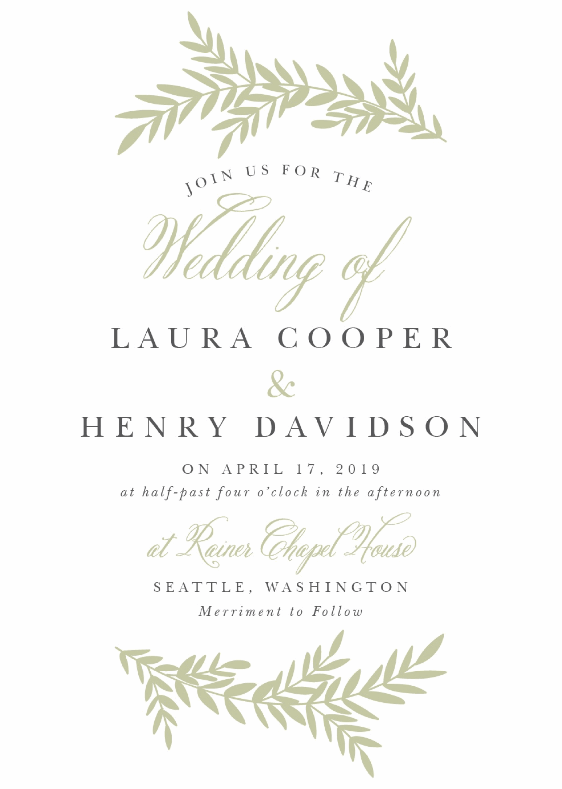 verbiage for wedding invitations