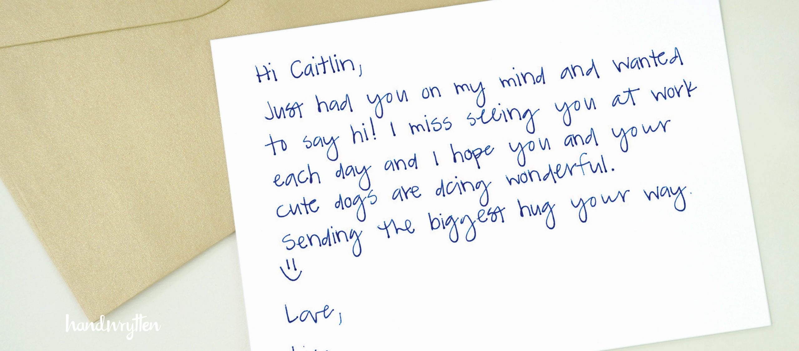 What To Write In A Just Because Card Handwrytten What To Write In A Just Because Card Handwrytten