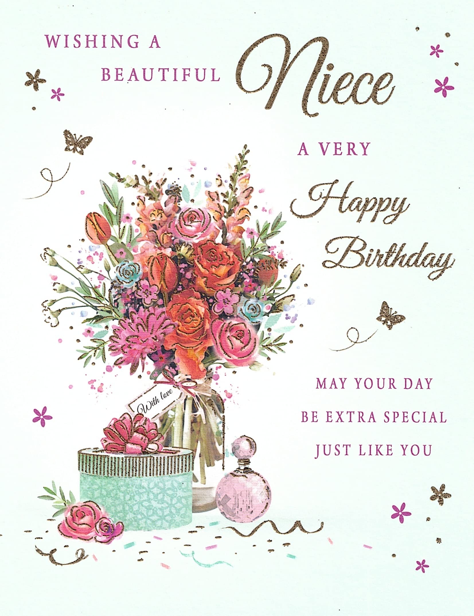 Wishing A Beautiful Niece A Very Happy Birthday Card Size 6 X 8 Amazon be Office Products Wishing A Beautiful Niece A Very Happy Birthday Card Size 6 X 8 Amazon be Office Products