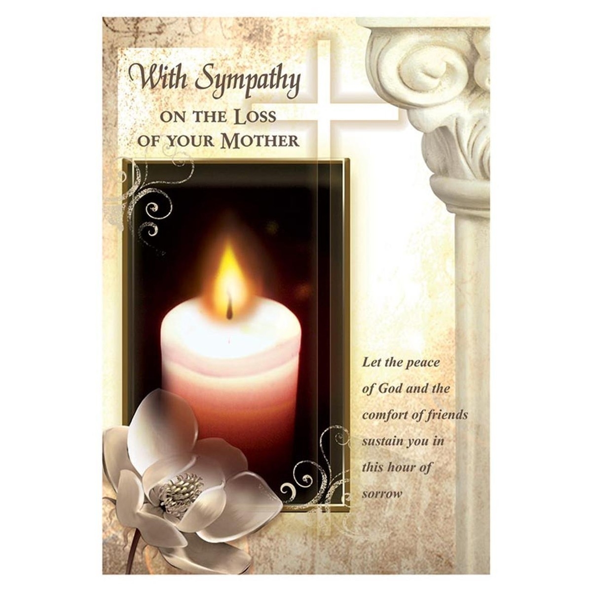 With Sympathy On The Loss Of Your Mother Card Size 5 375in X 7 75in Pack Of 12 EBay With Sympathy On The Loss Of Your Mother Card Size 5 375in X 7 75in Pack Of 12 EBay