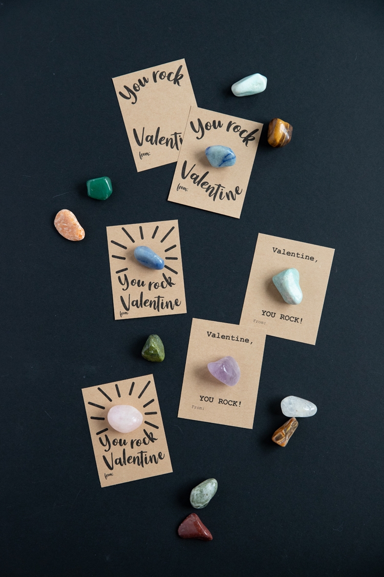 free printable geode valentine cards