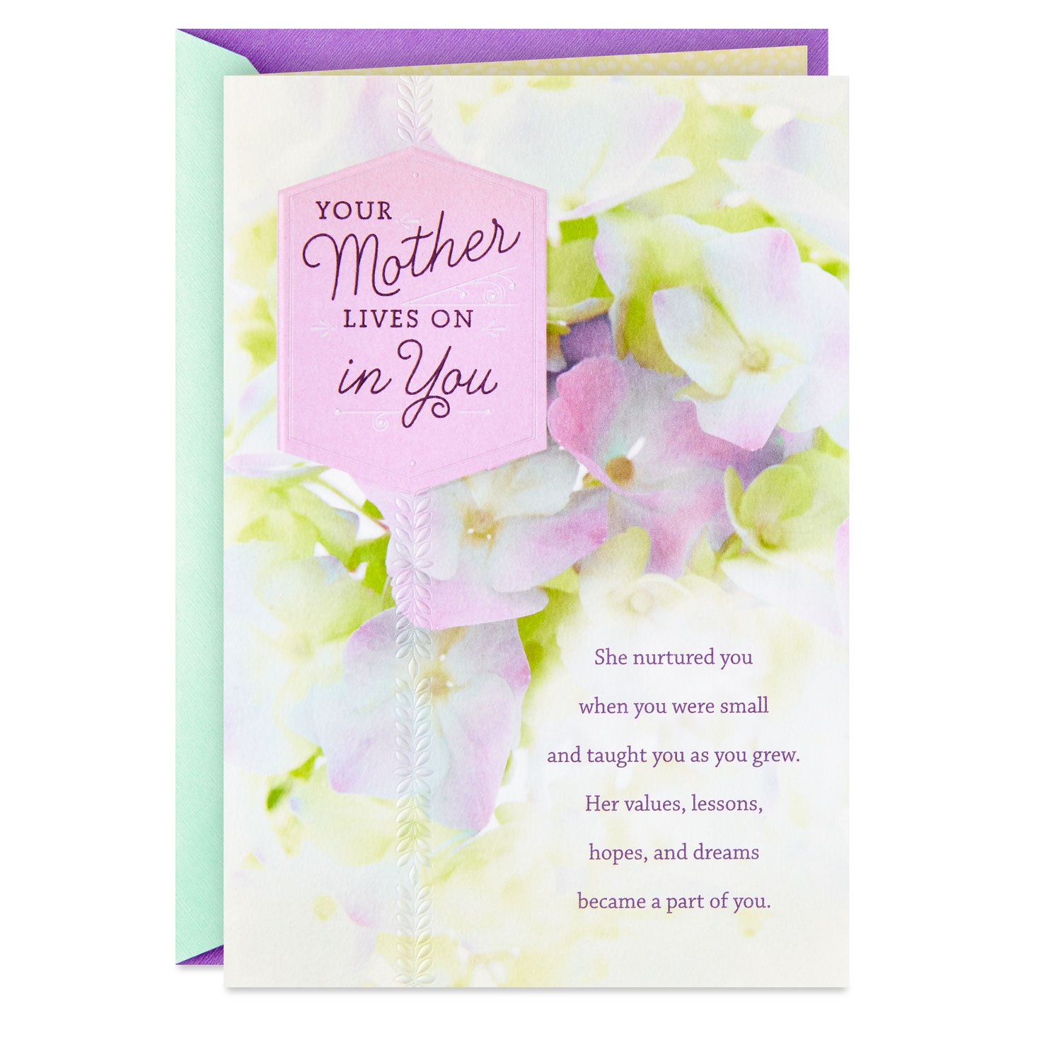 Your Mother Lives On In You Sympathy Card Greeting Cards Hallmark Your Mother Lives On In You Sympathy Card Greeting Cards Hallmark
