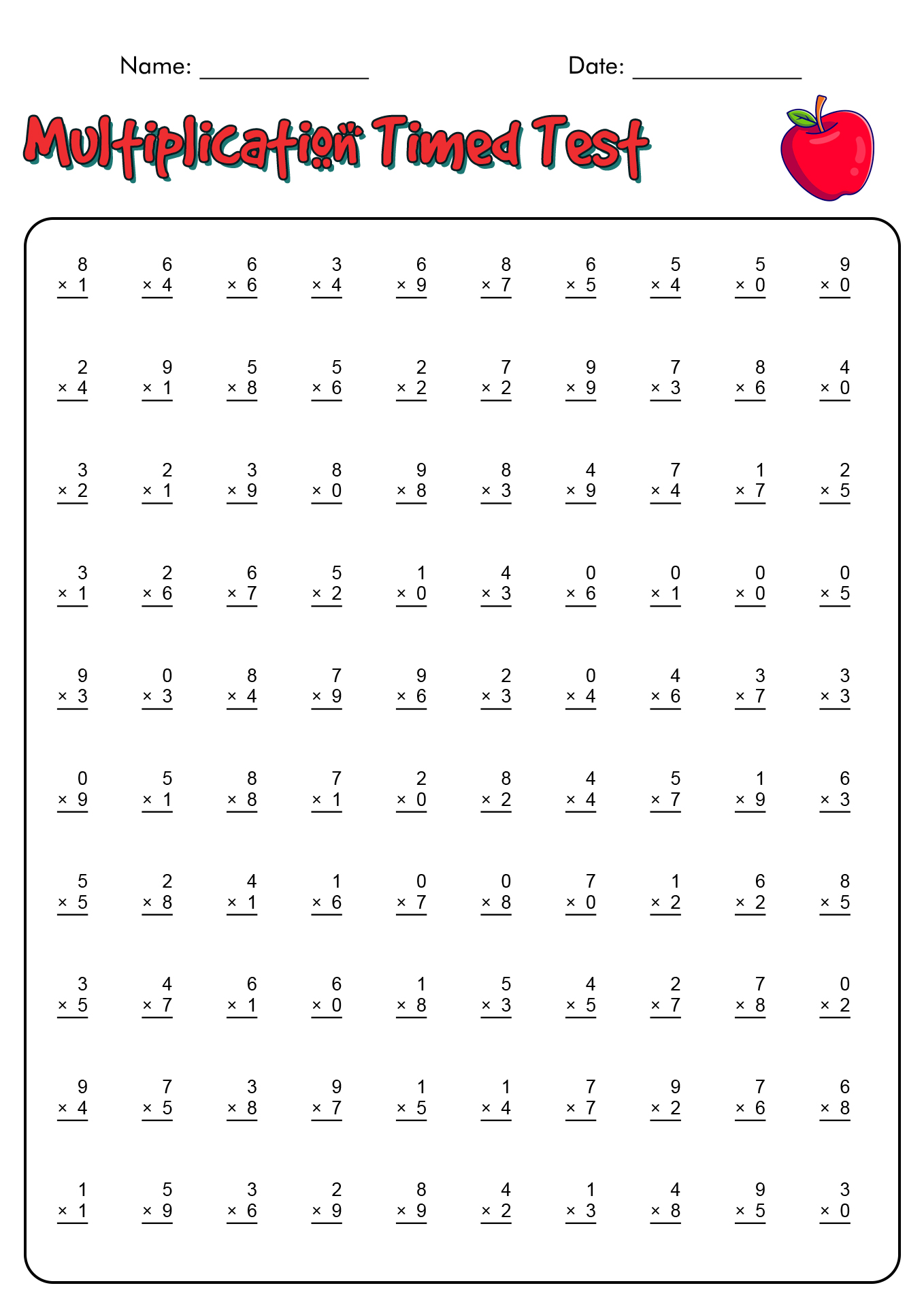 mad minute math worksheets mad minute math worksheets