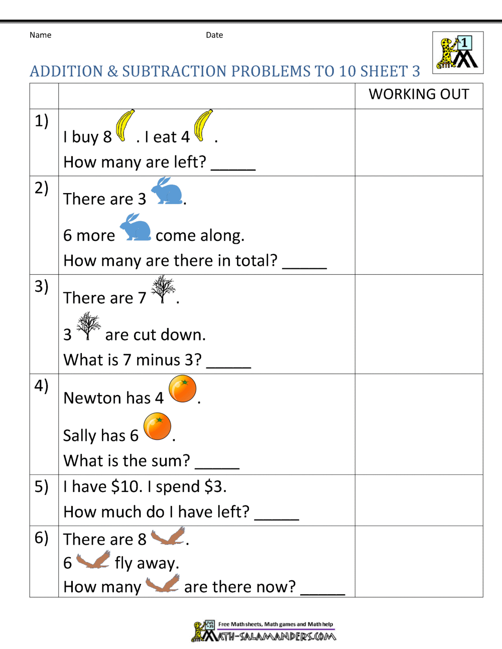 1st Grade Addition And Subtraction Word Problems 1st Grade Addition And Subtraction Word Problems