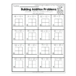 2nd Grade Math Worksheets 2 Digit Addition Without Regrouping Building Addition Problems Lucky Little Learners