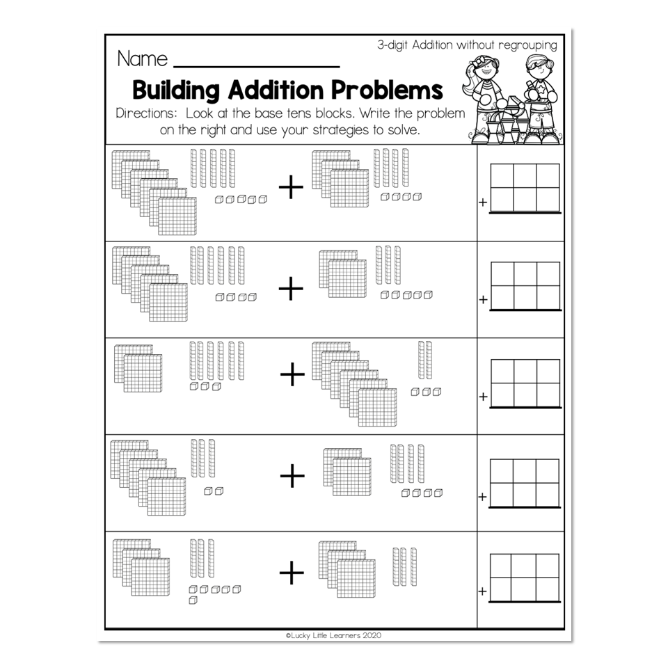 base ten addition worksheets base ten addition worksheets