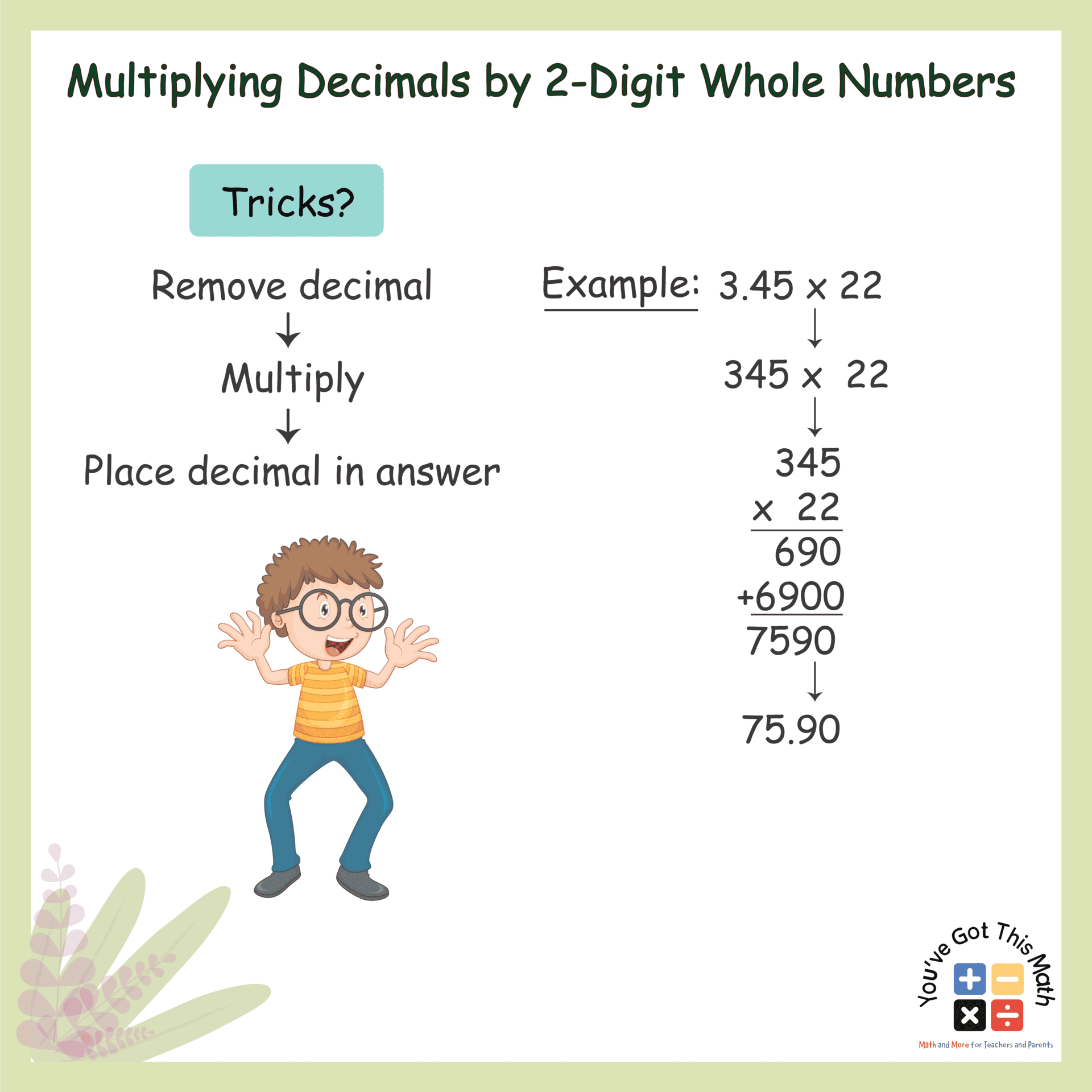 multiplying whole numbers by decimals worksheet