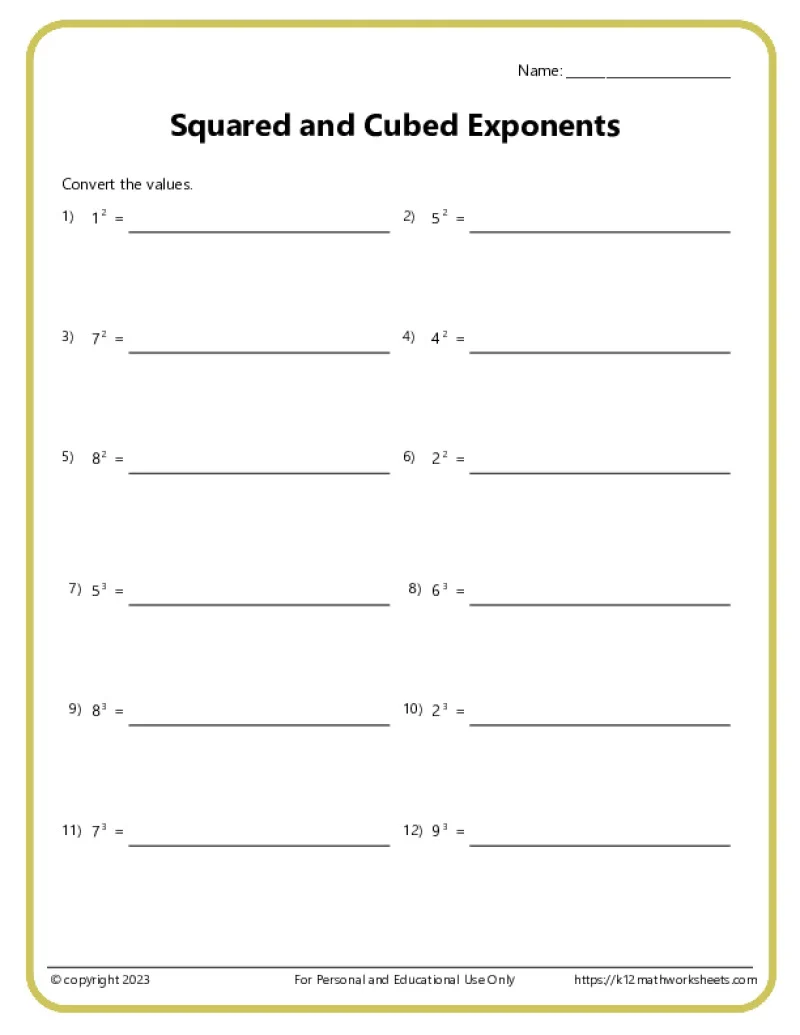 7th Grade Algebra Worksheets 7th Grade Algebra Worksheets