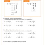 Add And Subtract Mixed Numbers Worksheet Fun And Engaging 5th Grade And 7th Grade Number Operations Worksheet