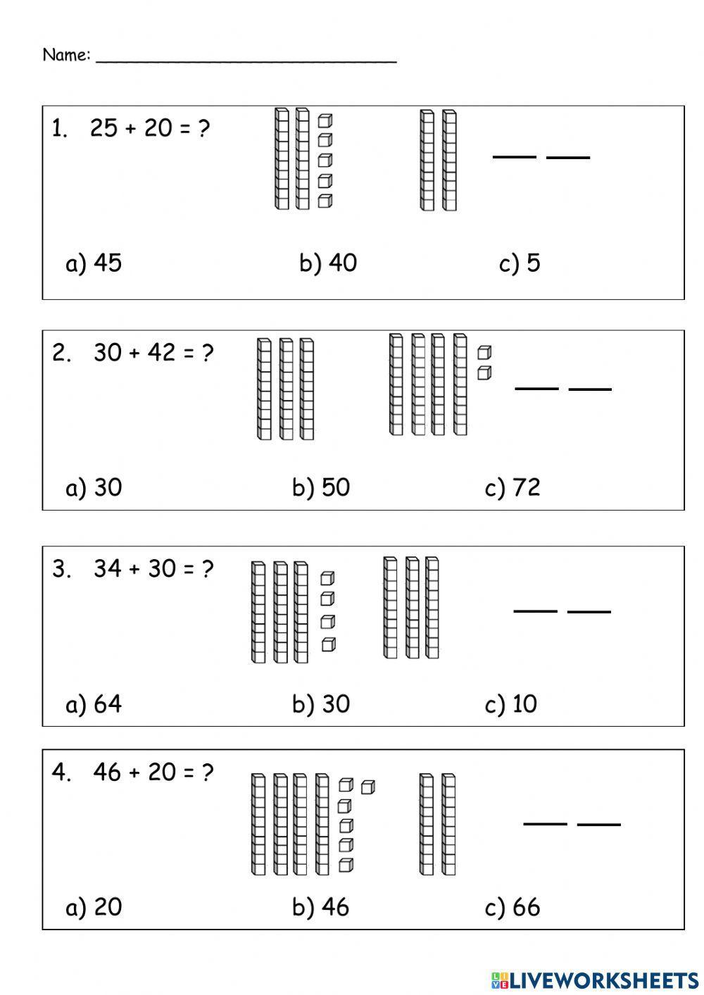 Adding Tens With Base Ten Blocks Worksheet Worksheets Library Adding Tens With Base Ten Blocks Worksheet Worksheets Library