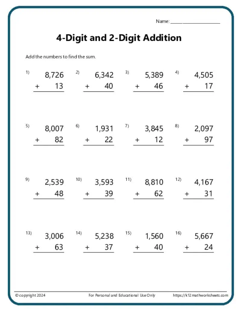 Addition And Subtraction Worksheets Addition And Subtraction Worksheets