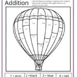 Addition Color By Number Printable Activities