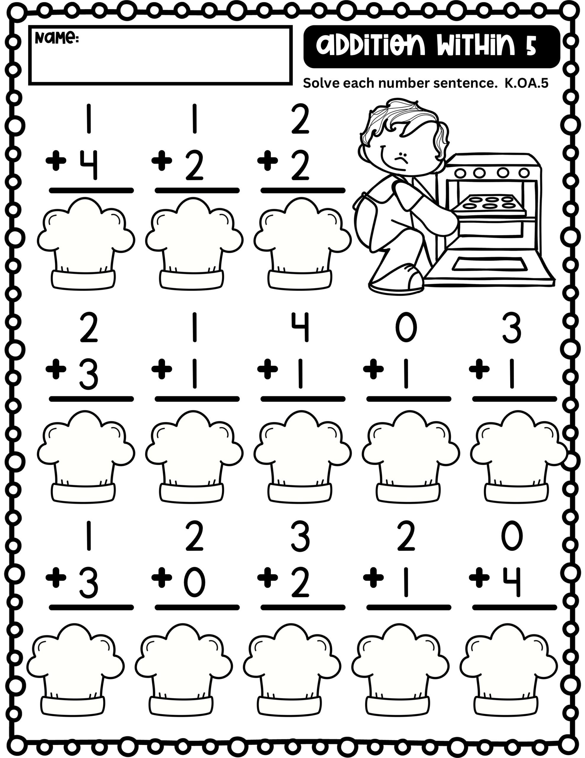 Addition Within 5 Counting Within 10 Worksheets Classful Addition Within 5 Counting Within 10 Worksheets Classful