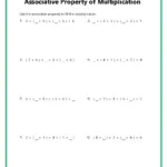 Associative Property Of Multiplication Worksheets