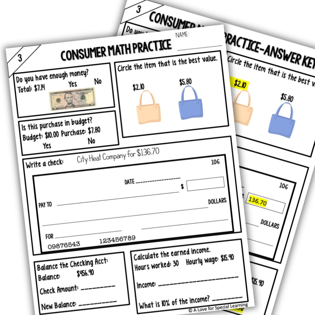 Consumer Math Weekly Practice Resource Consumer Math Weekly Practice Resource