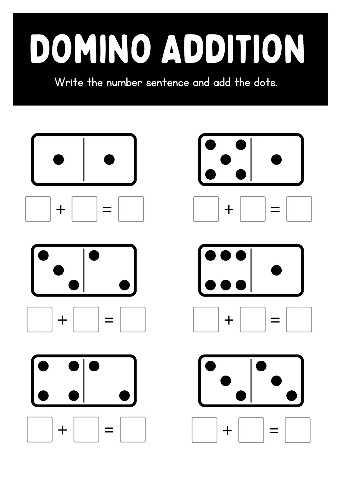 kindergarten addition worksheets pdf