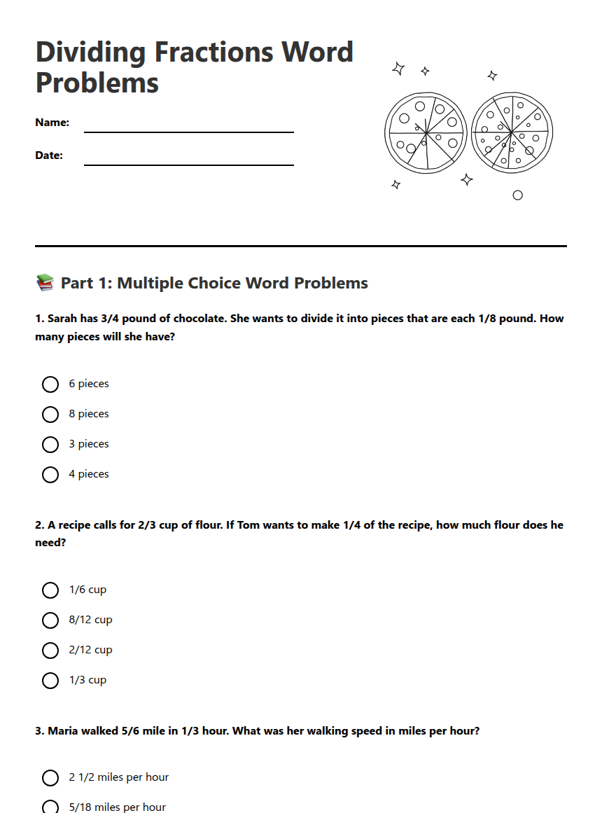 dividing fractions word problems worksheet dividing fractions word problems worksheet