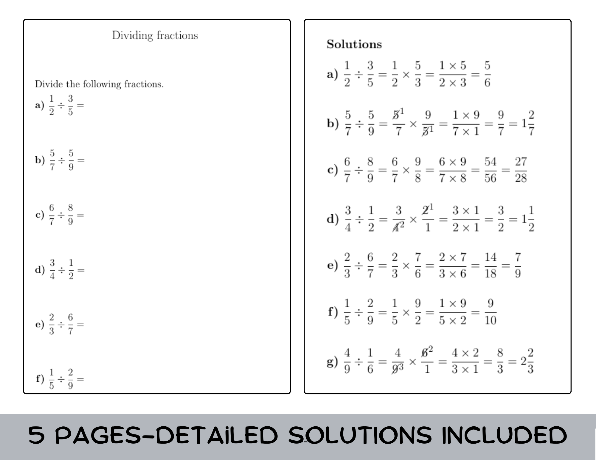 multiply divide add subtract fractions worksheet
