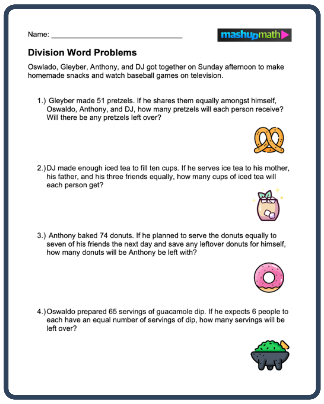 Division Word Problems Free Worksheets For Grades 3 5 Mashup Math Division Word Problems Free Worksheets For Grades 3 5 Mashup Math