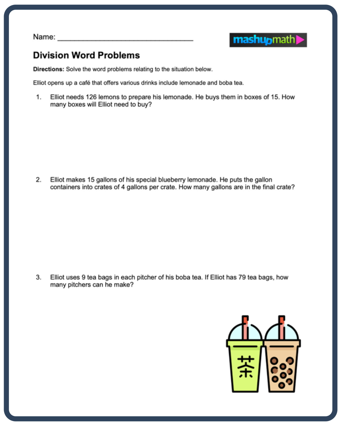 division number stories worksheets division number stories worksheets