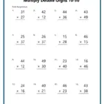 Double Digit Multiplication Worksheets