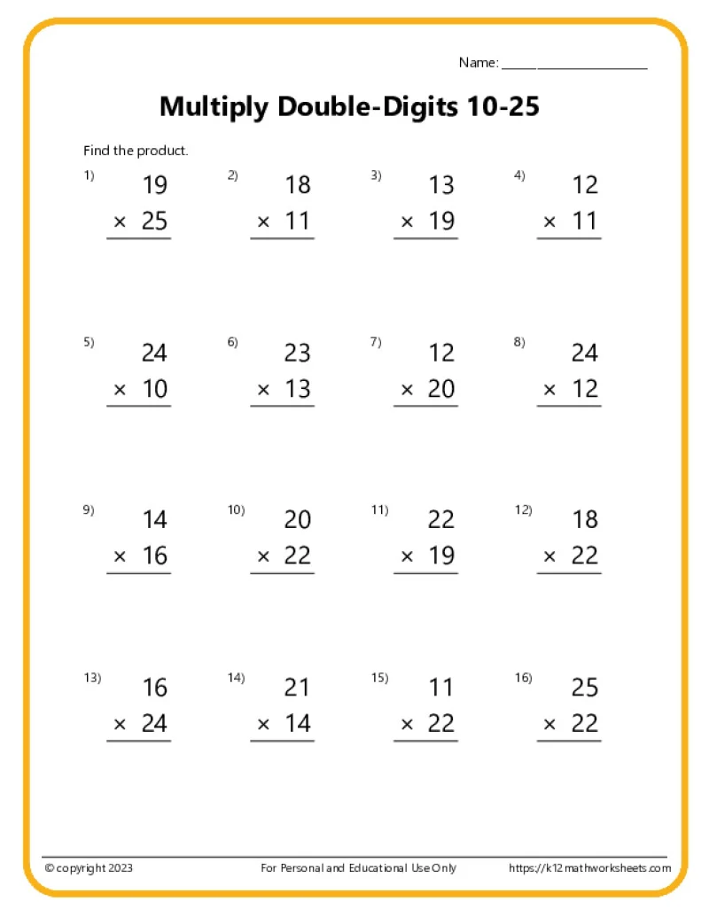 multiplication by 11 worksheets multiplication by 11 worksheets
