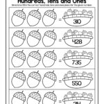 Fall Themed Place Value Math Worksheets The Simplified Classroom