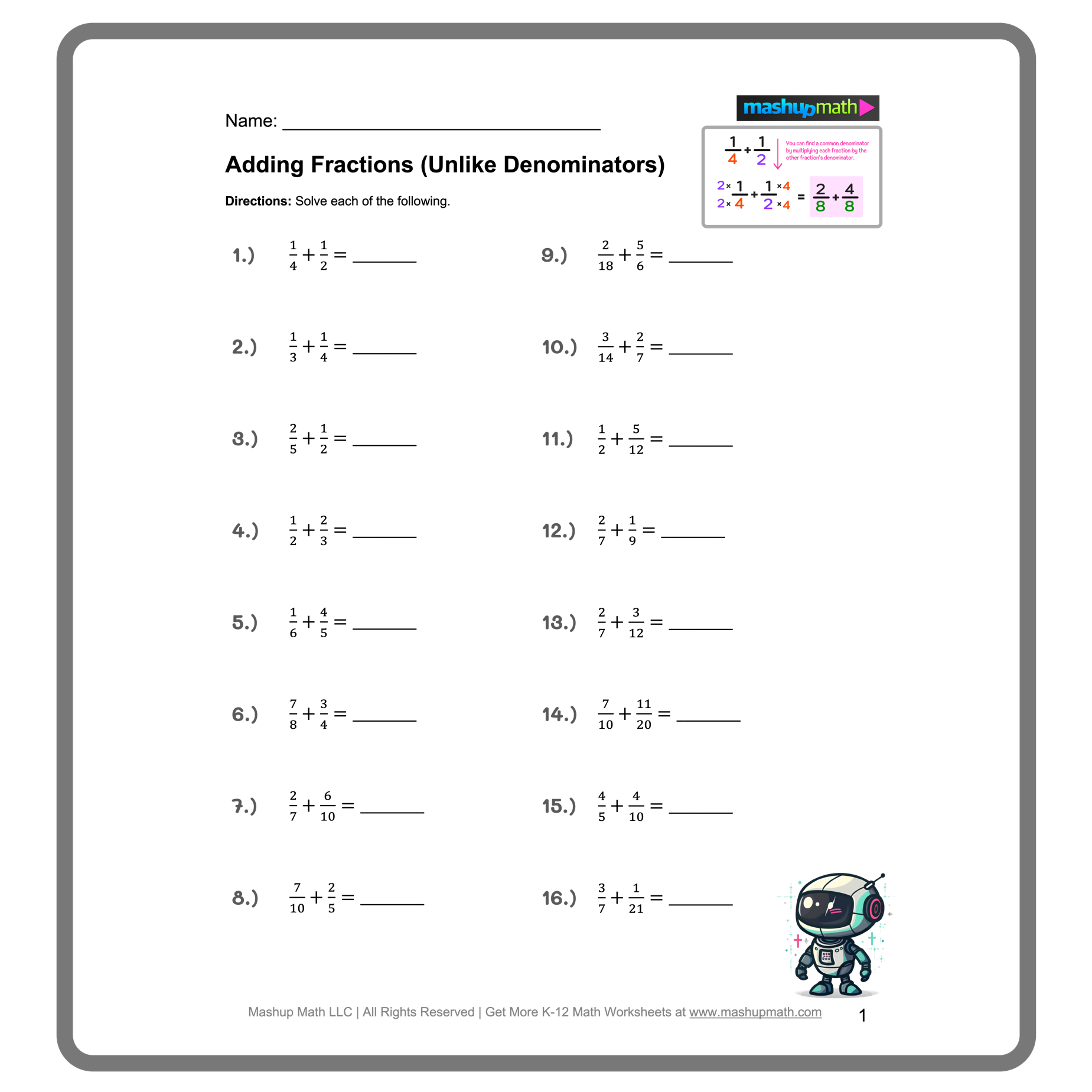 subtracting mixed fractions worksheets subtracting mixed fractions worksheets