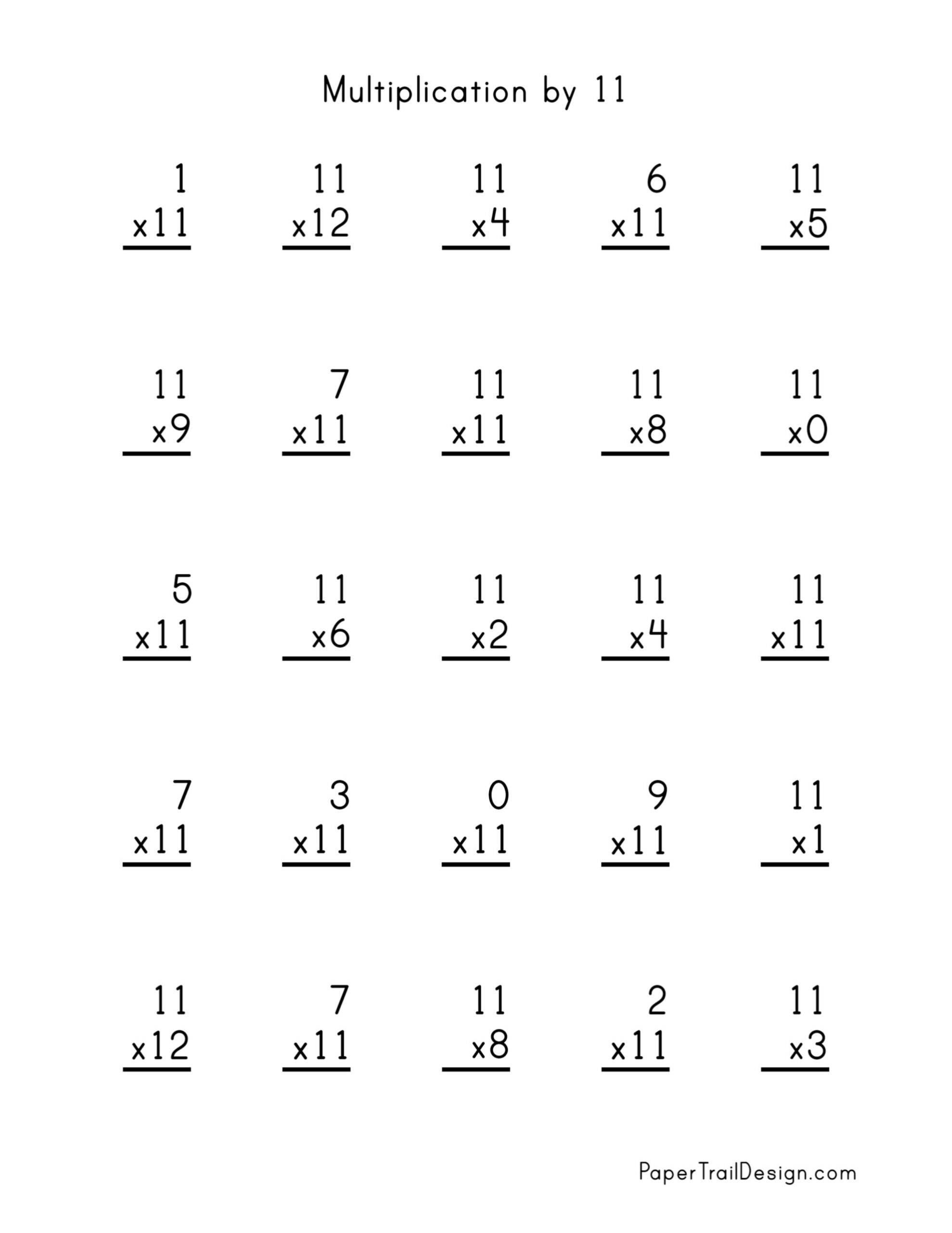 Free Multiplication Worksheets 1 12 Paper Trail Design Free Multiplication Worksheets 1 12 Paper Trail Design