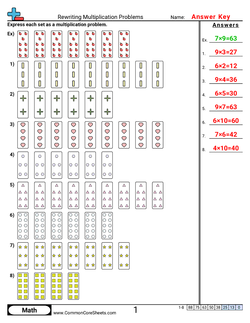 Free Preparing For Multiplication Worksheets Common Core Sheets