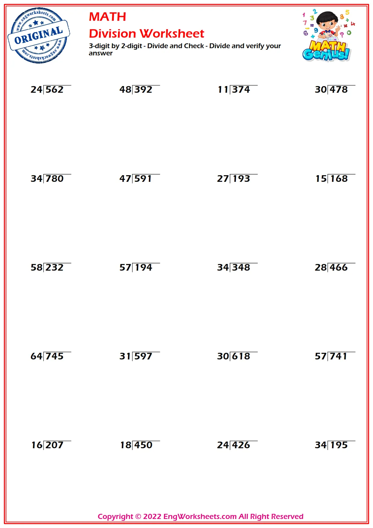 Free Printable 3 Digits By 2 Digits Division Worksheets PDF EngWorksheets Free Printable 3 Digits By 2 Digits Division Worksheets PDF EngWorksheets