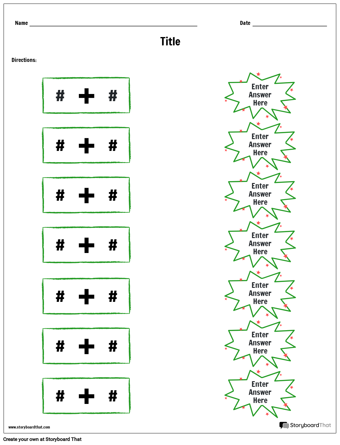 Free Printable Addition Worksheets For Math Practice