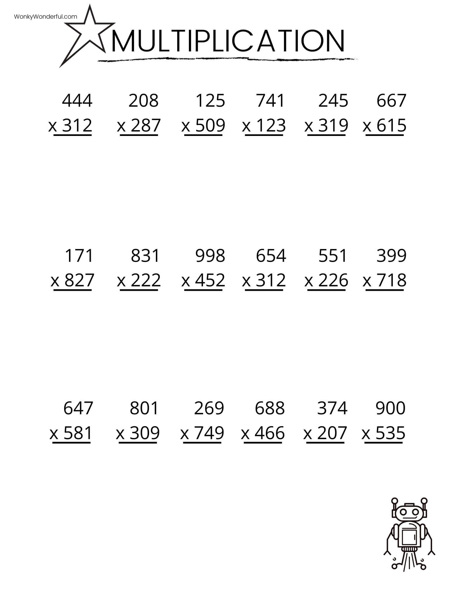 multiplication 4th grade worksheets multiplication 4th grade worksheets