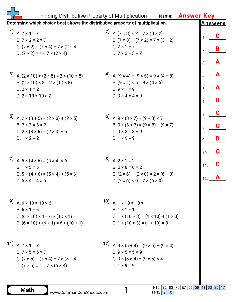 Free Properties Worksheets Common Core Sheets Free Properties Worksheets Common Core Sheets