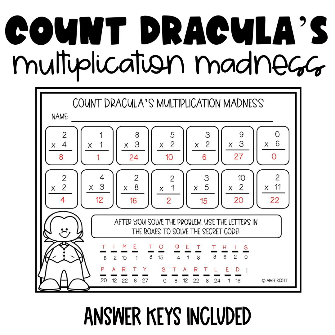 halloween multiplication worksheets halloween multiplication worksheets