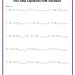 High School Algebra Worksheets
