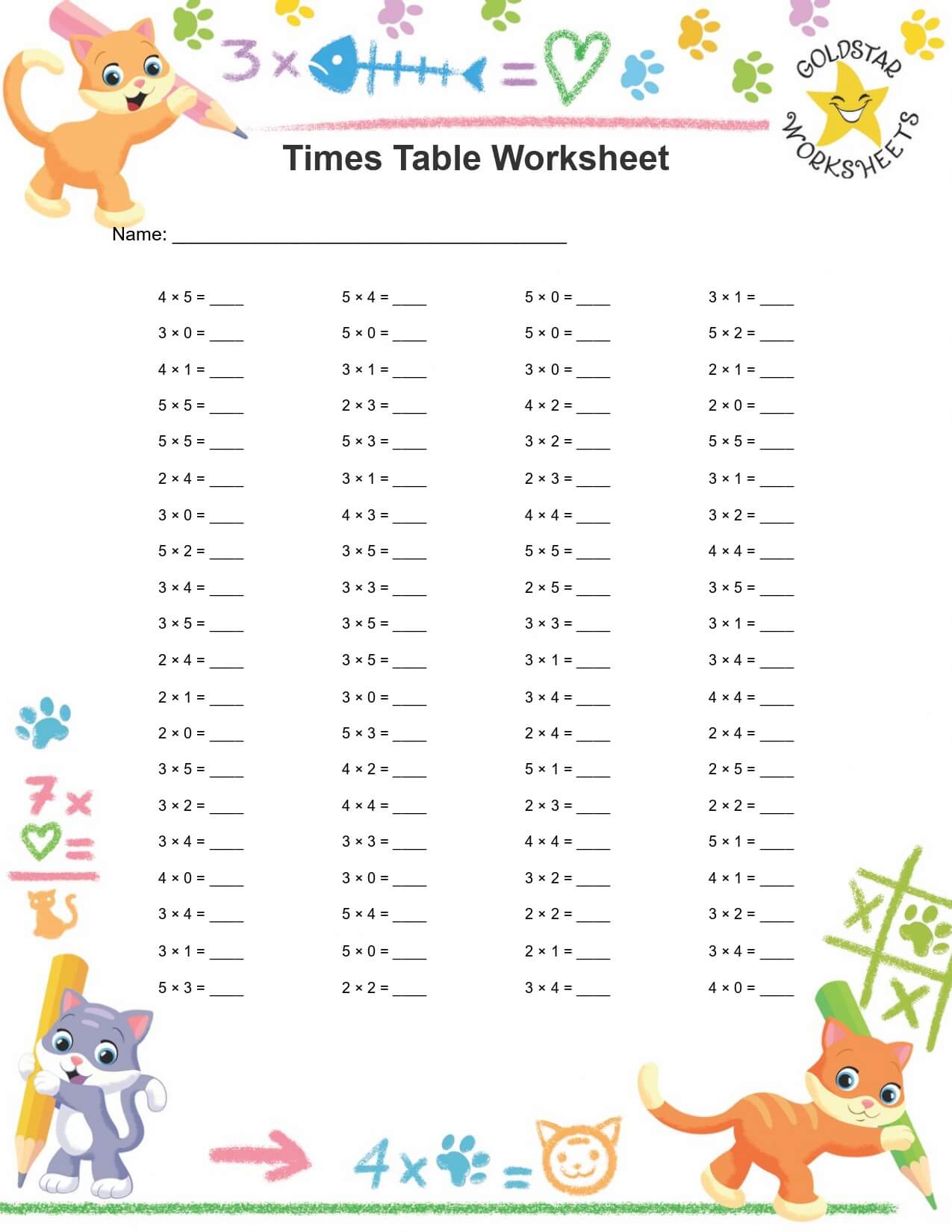 multiplication worksheet generator