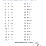 Kindergarten Addition And Subtraction Worksheets