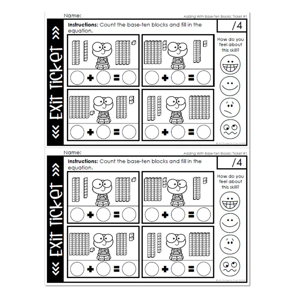addition with base ten blocks worksheets addition with base ten blocks worksheets