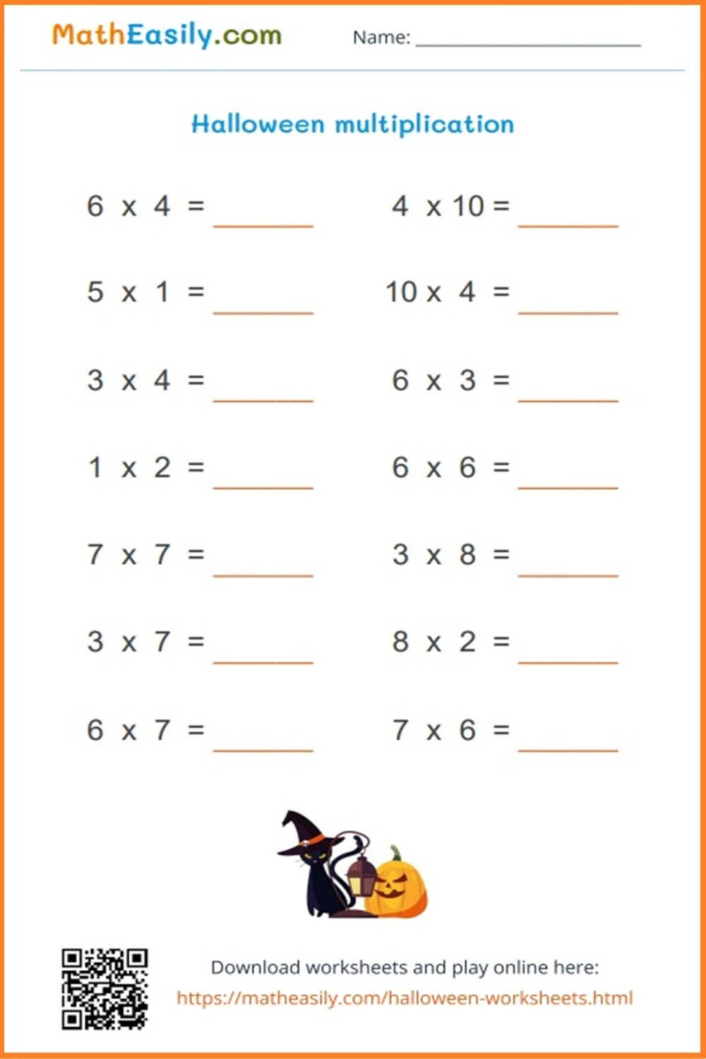 Math Halloween Worksheets PDF Free Download Math Halloween Worksheets PDF Free Download