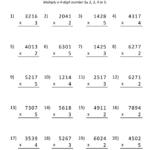 Math Multiplication Worksheets 4th Grade