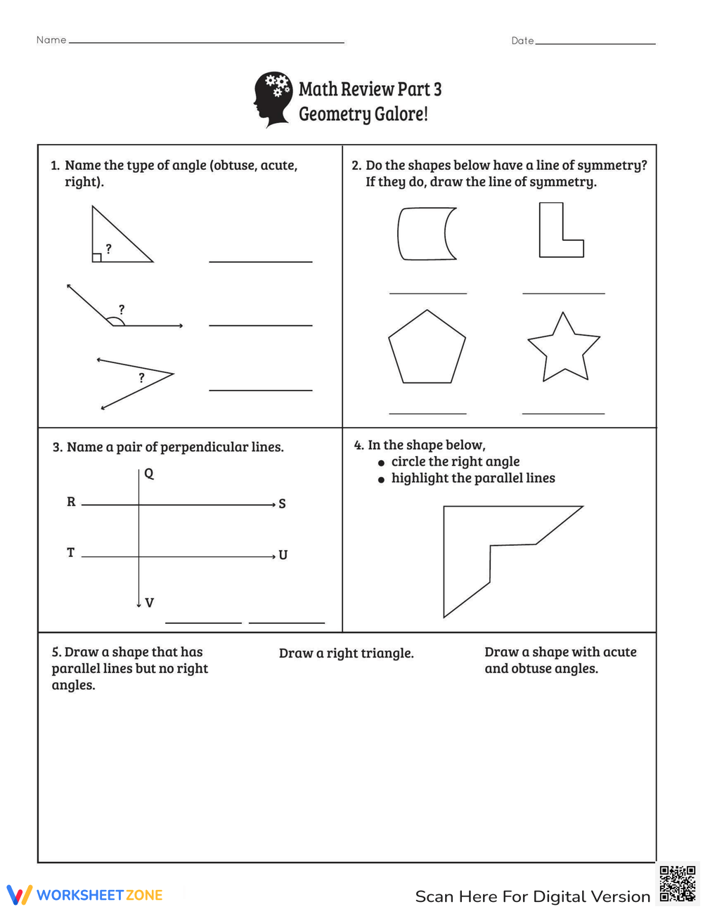 geometry review worksheets geometry review worksheets
